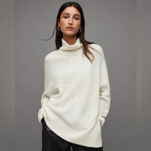 All Saints Ivory Turtleneck Sweater NWT Size Medium